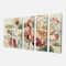 Designart - Romantic Dark Rose Blossing Flowers - Floral Premium Canvas Wall Art